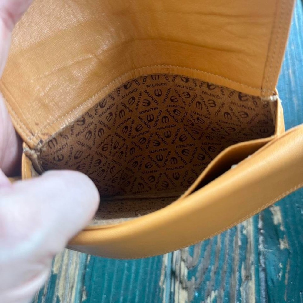 an leather clutch wallet with a boho - Picture 5 of 8